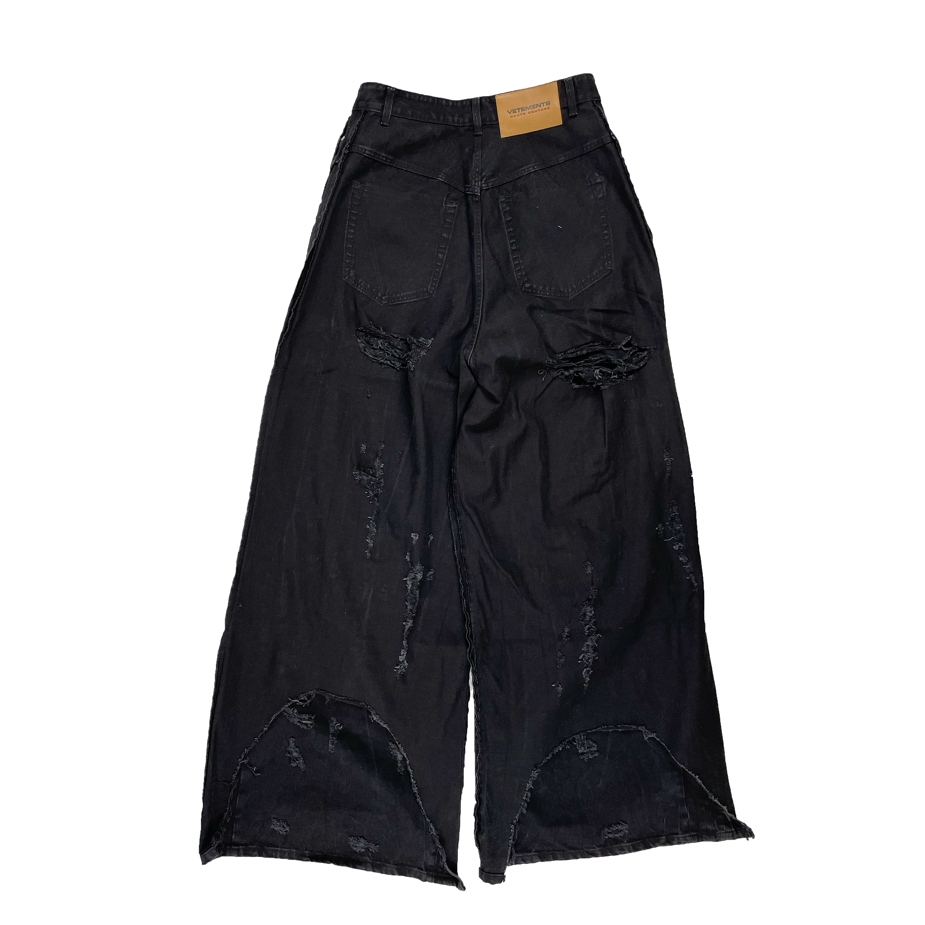 VETEMENTS】 DESTROYED INSIDE-OUT BAGGY JEANS – Good Wood