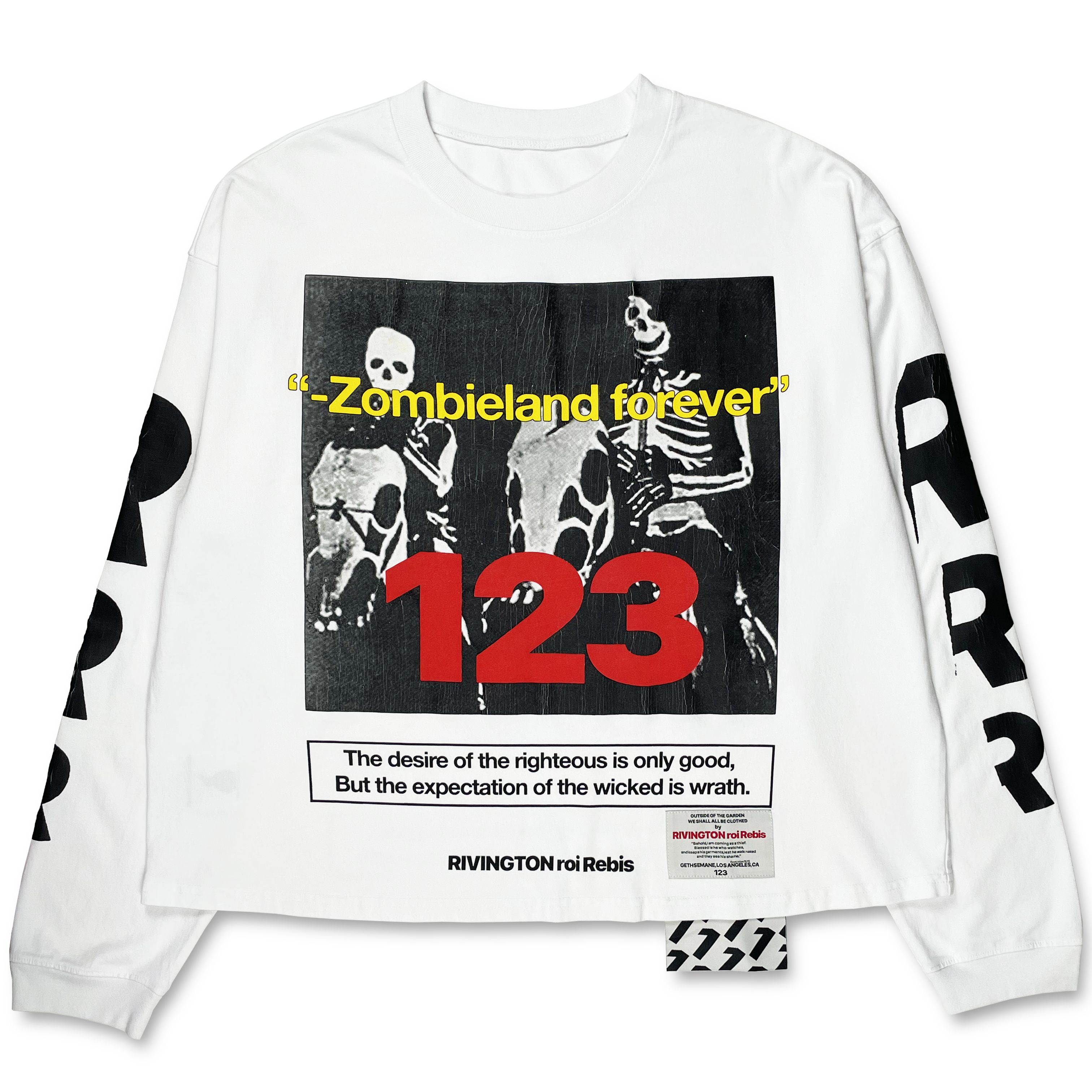 rrr123 ZOMBIELAND LS TEE ロングTシャツ 白-